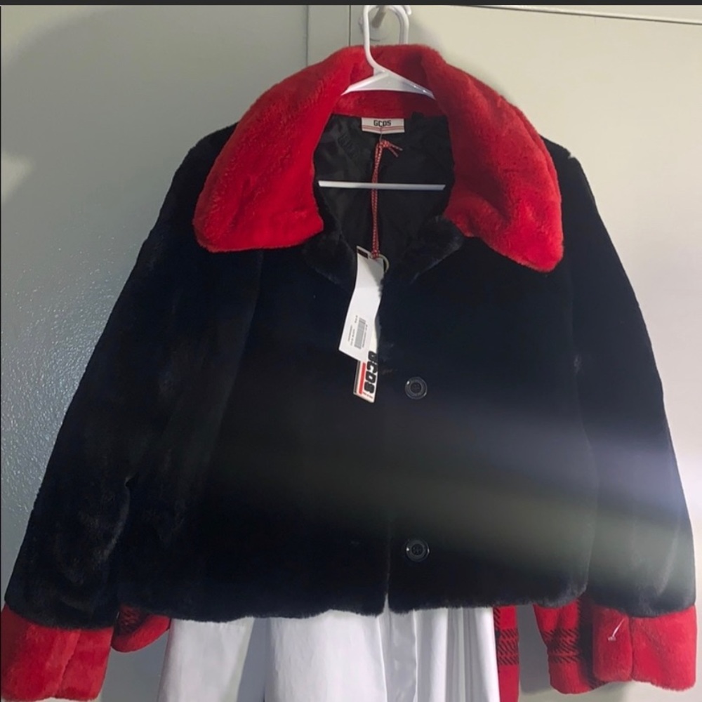 GCDS fur coat “girls can desire sex” fw19